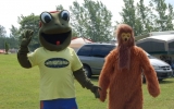 Our Frogster Making Friends With Big Foot For Our Big Foot Weekend